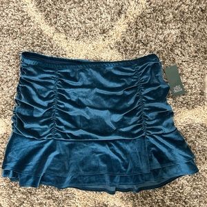 Blue mini skirt